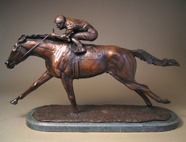 EXTRAORDINARY RACE TO THE FINISH BRONZE SCULPTURE LIMITED EDITIO