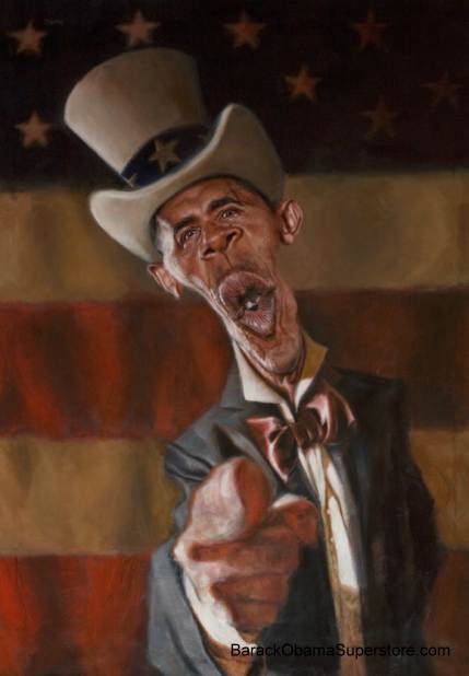 OBAMA WANTS YOU!  SPLENDID  GLICLEE ON CANVAS - LIMITED EDITION
