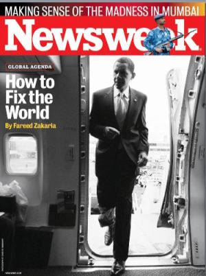 NEWSWEEK MAGAZINE BARACK OBAMA "FIX THE WORLD" COVER ISSUE 2008