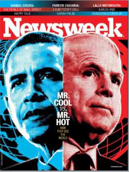 NEWSWEEK MAGAZINE BARACK OBAMA & McCAIN COVER ISSUE 2008