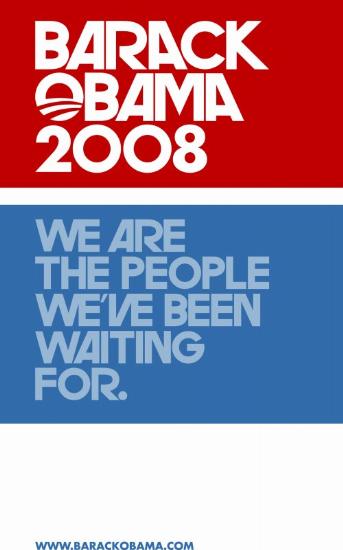 FAB BARACK OBAMA  WE ARE THE PEOPLE COLLECTIBLE CAMPAIGN POSTER