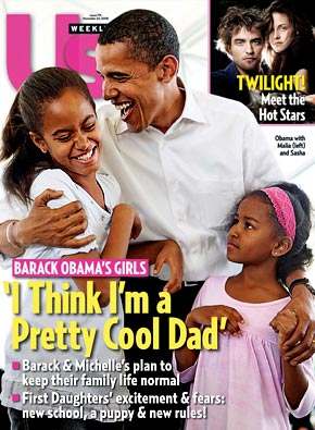 US MAGAZINE BARACK OBAMA OBAMA'S GIRLS COVER ISSUE 2008