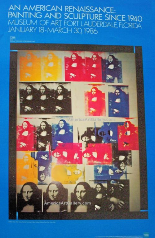 FABULOUS OFFICIAL ANDY WARHOL EXHIBITION PRINT POSTER!